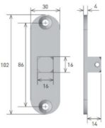 Gaposa Bracket for manual override, 50/60 range motors