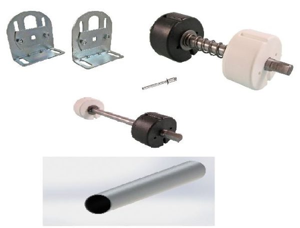 1.75" Gearbox Operated Roll Kit inc Bracket, spindle & tube