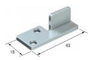 Runners Series 20. Floor Fixing Steel Guide