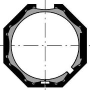 Somfy 40mm Octagonal Crown wheel for LS40