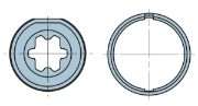 Nice Crown & Wheel Adaptors for Round 40x1mm