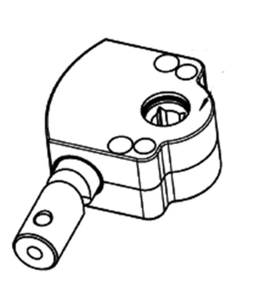 Geiger Gearbox 3:1 In = 12mm (R) Out = 7mm (Sq)