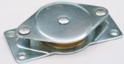 1.5" Side Pulley, Brass Wheel, Zinc Frame, Single