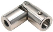 Geiger Universal Joint, 6mm Hex in 10mm Rd out, Zinc plated