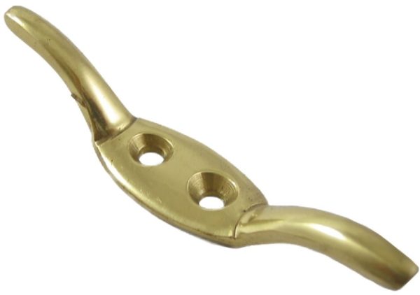 70mm Cleat, Brass  (complete with screws)