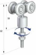 Runners Series 20 DBL Adjustable Steel Hanger- Delrin Wheels