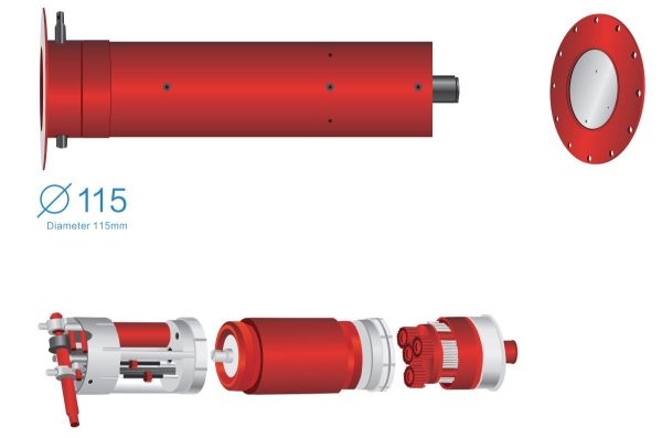 Eurodrive 600Nm, 7Rpm Motor with Override, Inc