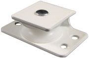 0.75" Side Pulley, Acetyl Wheel, White Frame