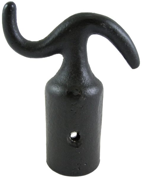 Small Black Stick Hook 1.5 (to suit 25mm)