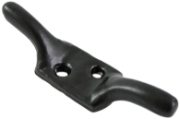 3" Cleat Malleable Iron, Black