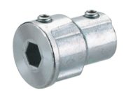 Geiger Coupling Piece, Zinc Die Cast, 7mm Output