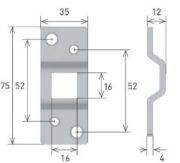 Gaposa Motor Bracket with 16mm aperture for 60 range motors