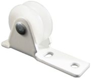 0.75" Guide Pulley, Acetyl Wheel, White Frame