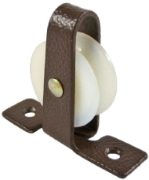1.00" Upright, Nylon Wheel runs with plate, Brown Frame