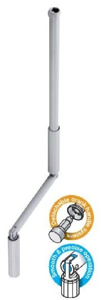 Geiger Aluminium Crank, 15.5mm Profile Tube, Anodised Tube