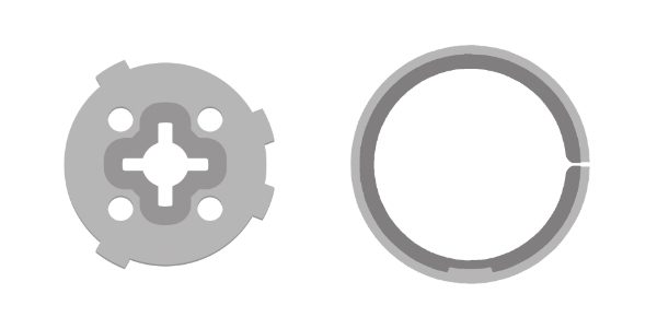 Gaposa 29mm Adaptors for DC30 motors