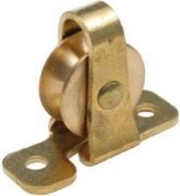 0.75" Upright, Brass Wheel with plate, Brass plated Frame
