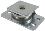 0.75" Side Pulley, Steel Wheel, Zinc Frame