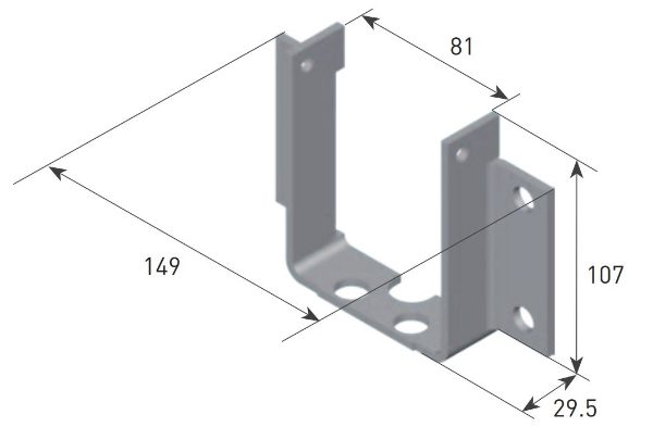 Gaposa Bracket for XQ8..P motor