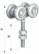 Runners Series 20. Dbl Axle Wheel Hanger