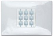 Nice OPLA Rectangular Wall Plaque - White