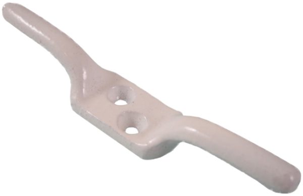 4" Cleat Malleable Iron, White
