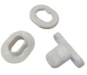 Motor Turnbutton Plastic, White 3 (Wood to Cloth) (100)