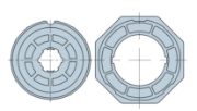 Nice Adaptors for Round tube 102x3mm