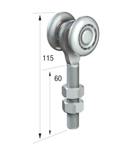 Runners Series 50 Single Axle Steel Wheel Hanger