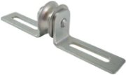 0.75" Slider Pulley, Steel Wheel, Zinc Frame