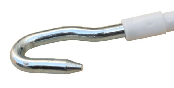 Geiger Crank Handle, 1600mm, RAL7035, metal hook