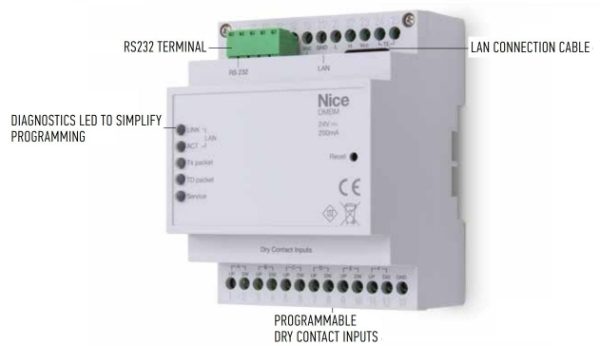 Nice DIN Module to Manage Advanced Systems